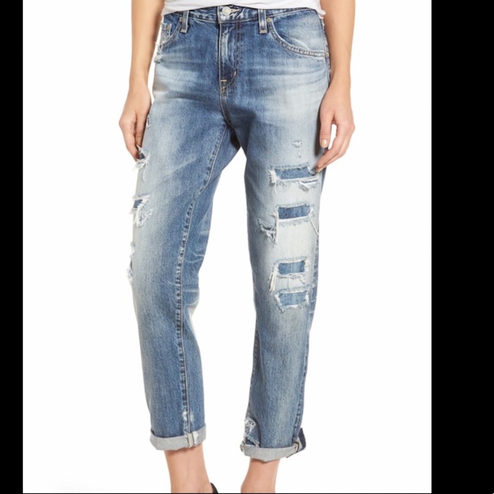 🌸NWOT🌸 AG Ex Boyfriend Slim Slouchy Distressed